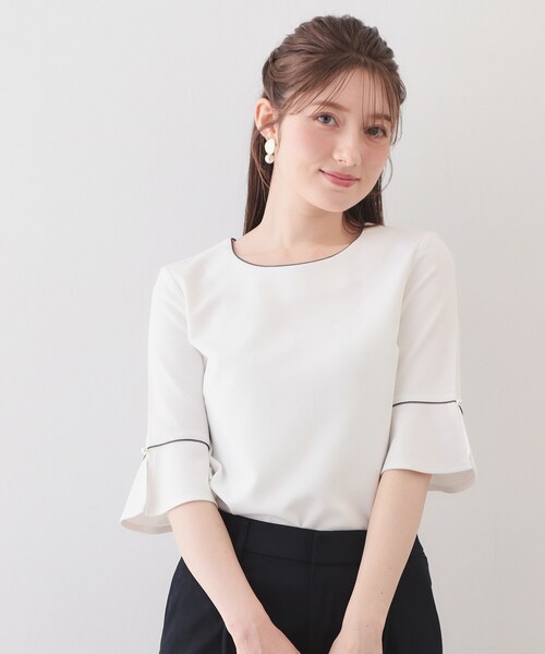 index（インデックス） tシャツ 「接触冷感／UVケア」フレアスリーブ