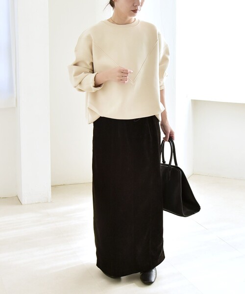 「quaranciel」 長袖カットソー ONE SIZE ブルー レディース_画像2