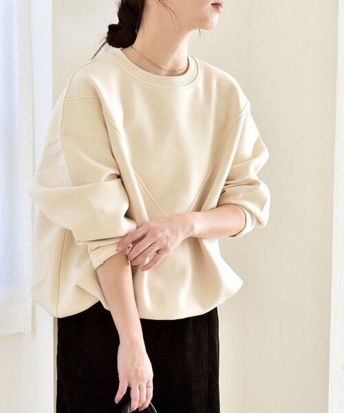 「quaranciel」 長袖カットソー ONE SIZE ブルー レディース_画像4