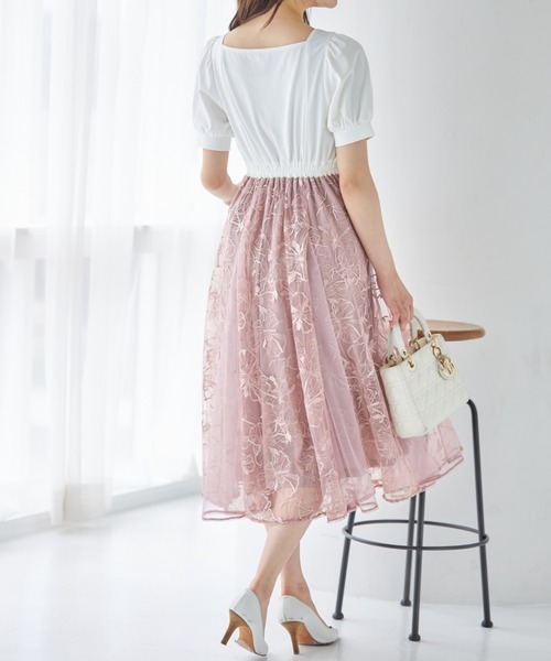 「tocco closet」 ドッキングワンピース M ブルー レディース_画像7