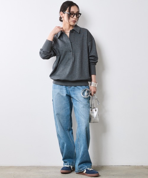 「CHIC STYLE」 スウェットカットソー L ブラウン レディース_画像5