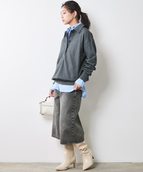 「CHIC STYLE」 スウェットカットソー L ブラウン レディース_画像6