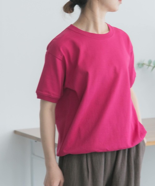 「FORK&SPOON」 半袖Tシャツ 1 ネイビー レディース_画像2