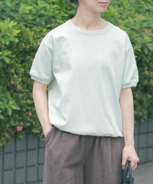 「FORK&SPOON」 半袖Tシャツ 1 ネイビー レディース_画像3