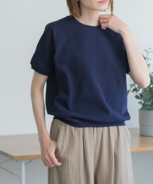 「FORK&SPOON」 半袖Tシャツ 1 ネイビー レディース_画像6