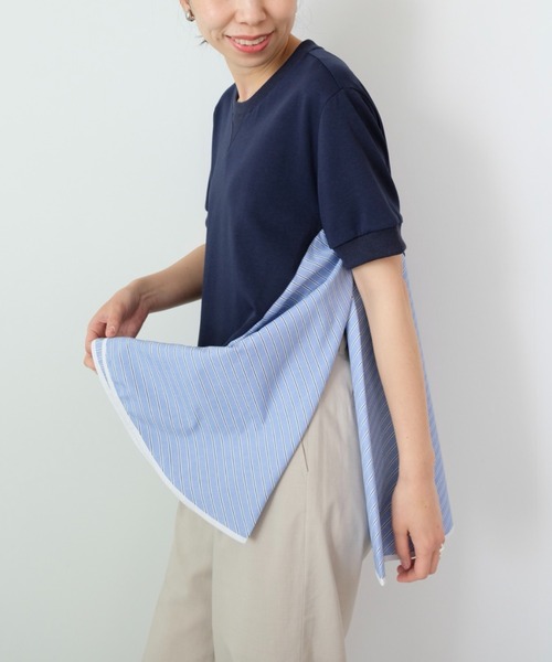 「DOLLUPOOPS」 半袖Tシャツ 38 ネイビー レディース_画像7