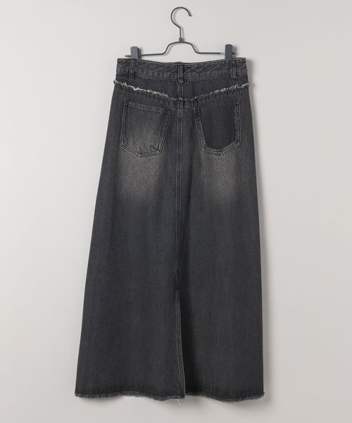 「JEANASIS」 ロングスカート MEDIUM ブラック レディース_画像2