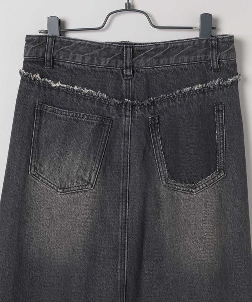 「JEANASIS」 ロングスカート MEDIUM ブラック レディース_画像6