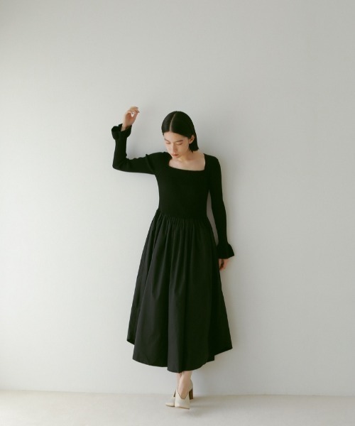 「CASA FLINE」 ドッキングワンピース FREE ブラック レディース_8