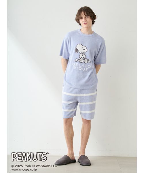 gelato pique（ジェラートピケ） パジャマ 「PEANUTS」「HOMME」スムー
