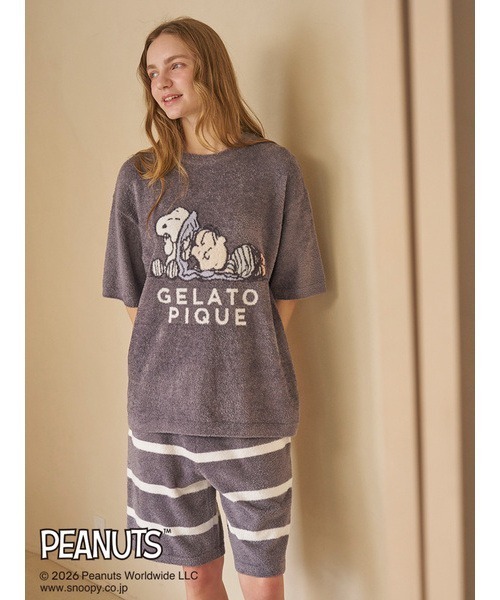 gelato pique（ジェラートピケ） パジャマ 「PEANUTS」「HOMME」スムー
