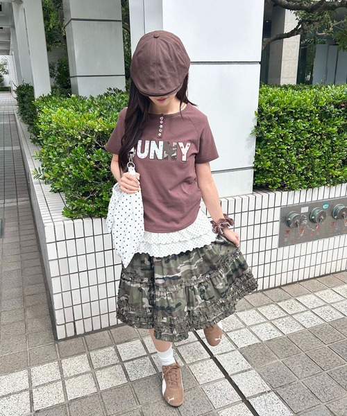 WC tシャツ 半袖 「夏の大本命トップス」アソートボタンパッチワーク