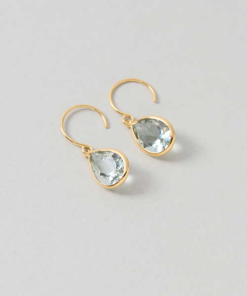 ピアス 「WEB限定」「SAMH by LILAS」グリーンアメジストピアス SVK18GP（両耳） レディースの画像