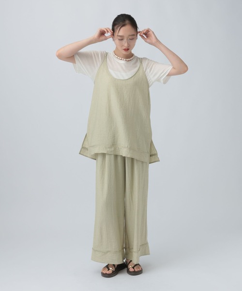 LEPSIM（レプシィム） ワイドパンツ パンツ リネンブレンドワイド
