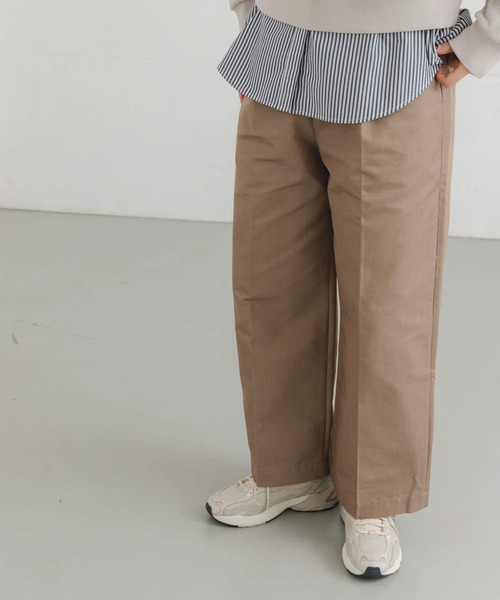 「EKAL」 パンツ ONE ネイビー レディース_画像3
