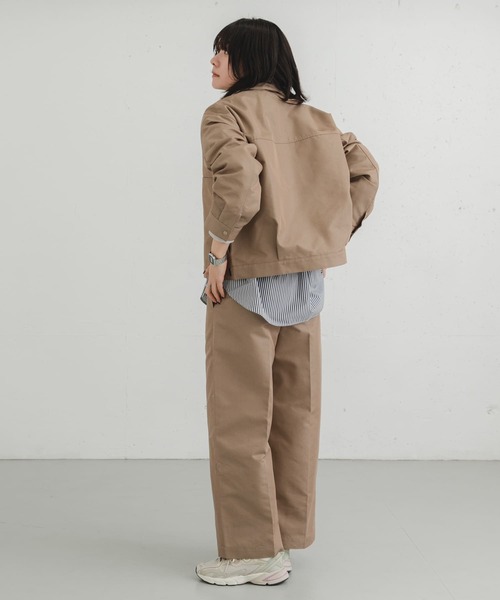 「EKAL」 パンツ ONE ネイビー レディース_画像7