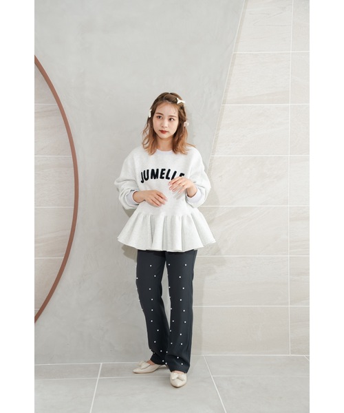 「JUMELLE」 スラックス SMALL グレー レディース_画像4