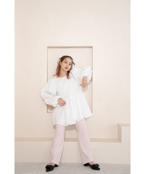「JUMELLE」 スラックス SMALL グレー レディース_画像7