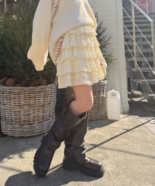 「w closet」 スカート FREE ブラック レディース_画像4