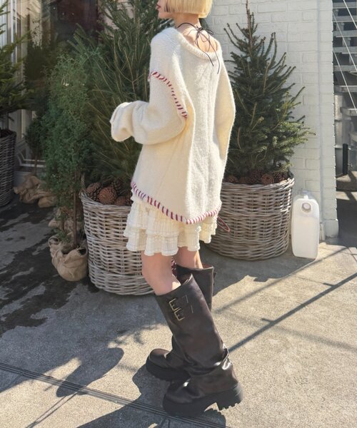 「w closet」 スカート FREE ブラック レディース_画像7
