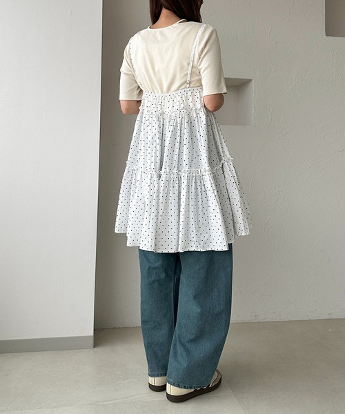 「apres jour clair」 キャミソールワンピース X-LARGE ベージュ レディース_画像9