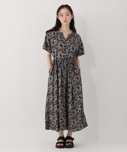 Afternoon Tea WARDROBE 半袖ワンピース Afternoon Tea（アフタヌーンティー） ワンピース 半袖 インド製