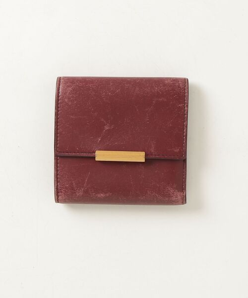 BOTTEGA VENETA（ボッテガ・ヴェネタ） 三つ折り 財布 - レッド