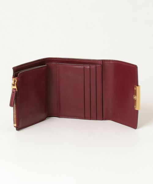 BOTTEGA VENETA（ボッテガ・ヴェネタ） 三つ折り 財布 - レッド