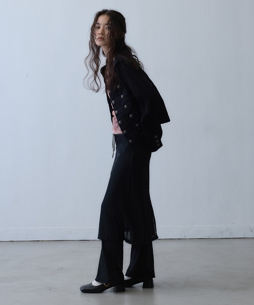 Clum コート アウター metal button napoleon jacket / メタルボタン