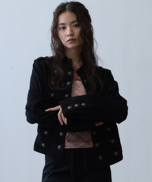 Clum コート アウター metal button napoleon jacket / メタルボタン