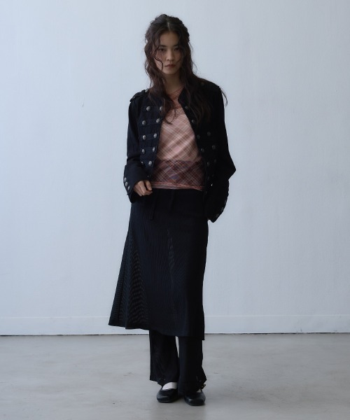 Clum コート アウター metal button napoleon jacket / メタルボタン