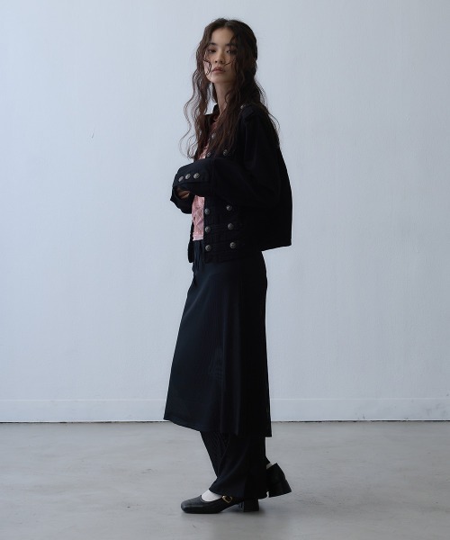 Clum コート アウター metal button napoleon jacket / メタルボタン