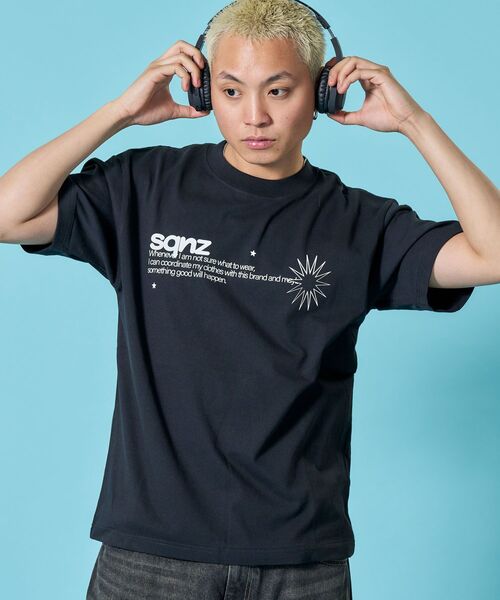 「SEQUENZ」 半袖Tシャツ SMALL ベージュ メンズ_画像3
