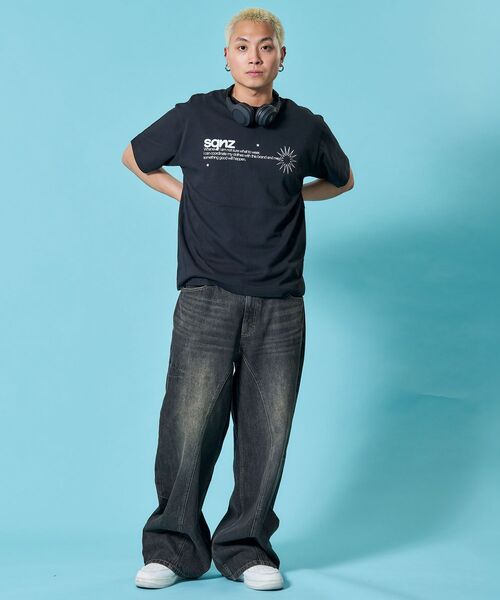 「SEQUENZ」 半袖Tシャツ SMALL ベージュ メンズ_画像5