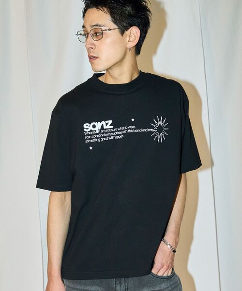 「SEQUENZ」 半袖Tシャツ SMALL ベージュ メンズ_画像6