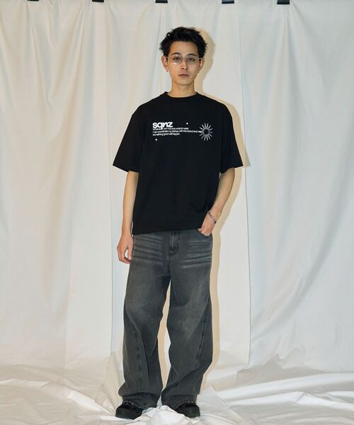 「SEQUENZ」 半袖Tシャツ SMALL ベージュ メンズ_画像7