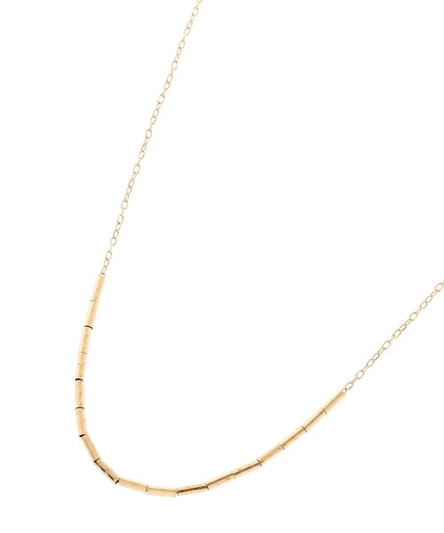 COCOSHNIK（ココシュニック） ネックレス K10ミラーカットビーズ