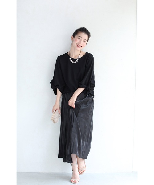 ブラウス シャツ 大人可愛い、つぼみ袖のブラウストップス きれいめ レディース cawaii ブラウス シャツ 大人可愛い、つぼみ袖のブラウス