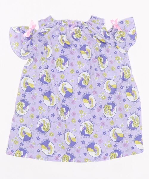 ワンピース ディズニー プリンセス総柄シフォンワンピース 4897K