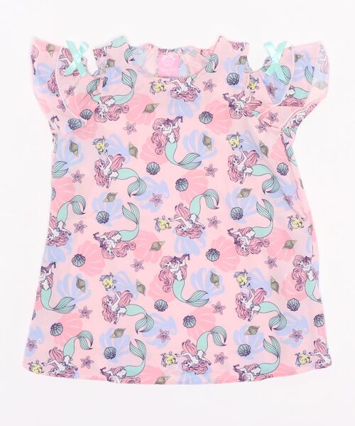 ワンピース ディズニー プリンセス総柄シフォンワンピース 4897K