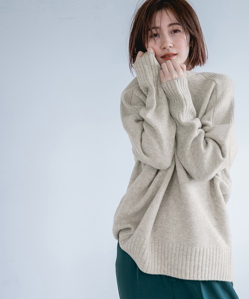 得価最新品 ニット 5GウールルーズクルーネックPO 944346 ZOZOTOWN PayPayモール店 - 通販 - PayPayモール 日本製好評