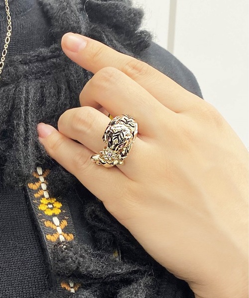 今年人気のブランド品や 指輪 虎モチーフリング 指輪 サイズ Ll Labfuturo Cos Ufrj Br