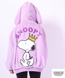 PEANUTS パーカー SNOOPYフェイクファーパーカー メンズ レディース