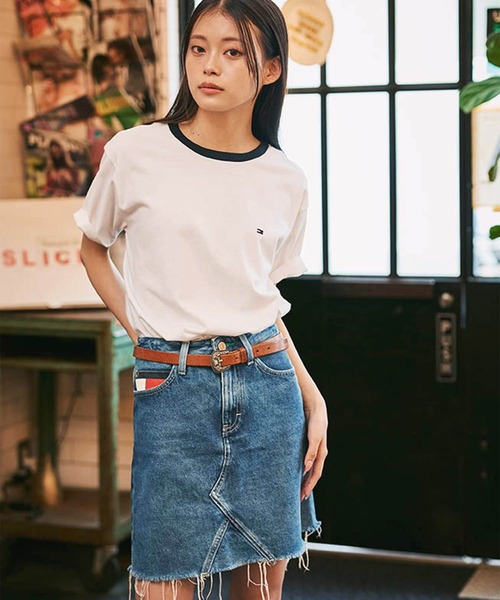 st-C837864272-831-L トミーヒルフィガー TOMMY HILFIGER メンズ コットン ニット セーター ワンポイント Vネック マロン