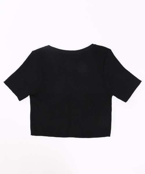 se chercher レースアップTシャツ 黒 ltsa2462_breaker_tee_gallery_a