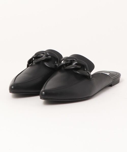 【Steve Madden】ロウメッシュミュール STEVE MADDEN サンダル ビット付きフラットミュール/STEVE FLEUR