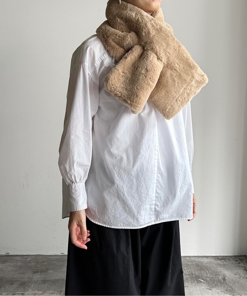 COMMON WARE マフラー ストール ST:PB/FUR MUFFLER ファー