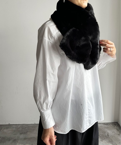 COMMON WARE マフラー ストール ST:PB/FUR MUFFLER ファー