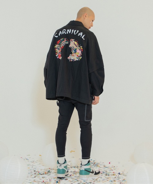 ジャケット・アウター STOF Linen UTAGE Embroi Blouson S STOF ブルゾン アウター Linen UTAGE Embroi Blouson メンズ
