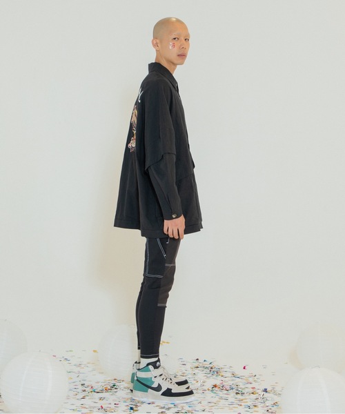 ジャケット・アウター STOF Linen UTAGE Embroi Blouson S STOF ブルゾン アウター Linen UTAGE Embroi Blouson メンズ